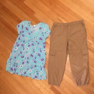 Sugar & Jade‎ Floral Dress Thereabouts Cargo Pants Women's XXL 2XL Plus